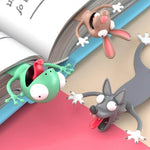 3D Cartoon Animals Book Marker