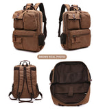 Korean Style Unisex Large Canvas Backpack