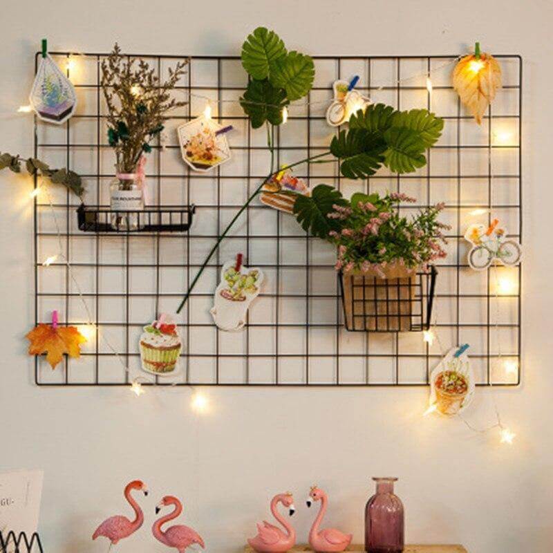 Iron Grid Home Wall Decoration Organizer - Image 27