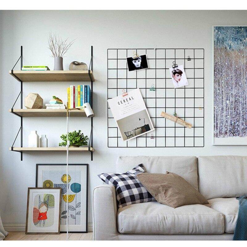 Iron Grid Home Wall Decoration Organizer - Image 18