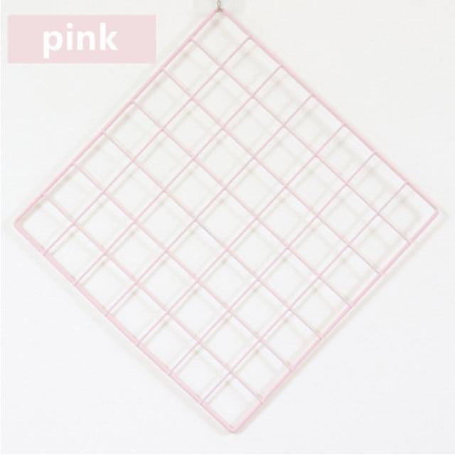 Iron Grid Home Wall Decoration Organizer - Image 12