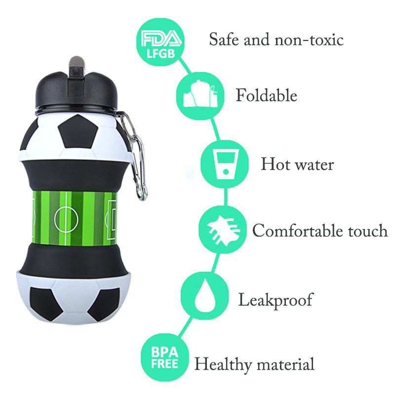 Basketball Leakproof Folding Thermos