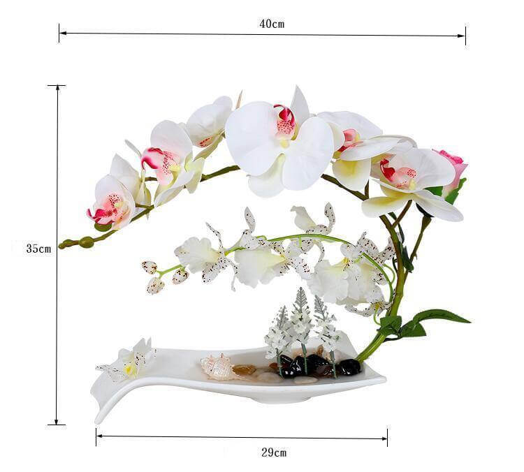 Artificial Butterfly Orchid Flowers Set - MaviGadget