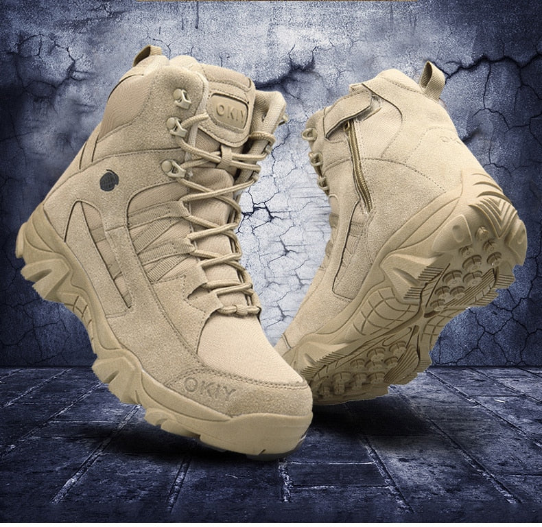 Leather Military Grade Camping Men Boots - Image 7