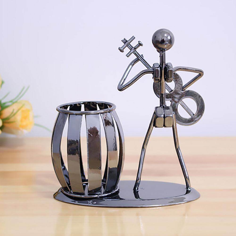 Metal Guitar Bass Violin Rocker Pen Holder - MaviGadget