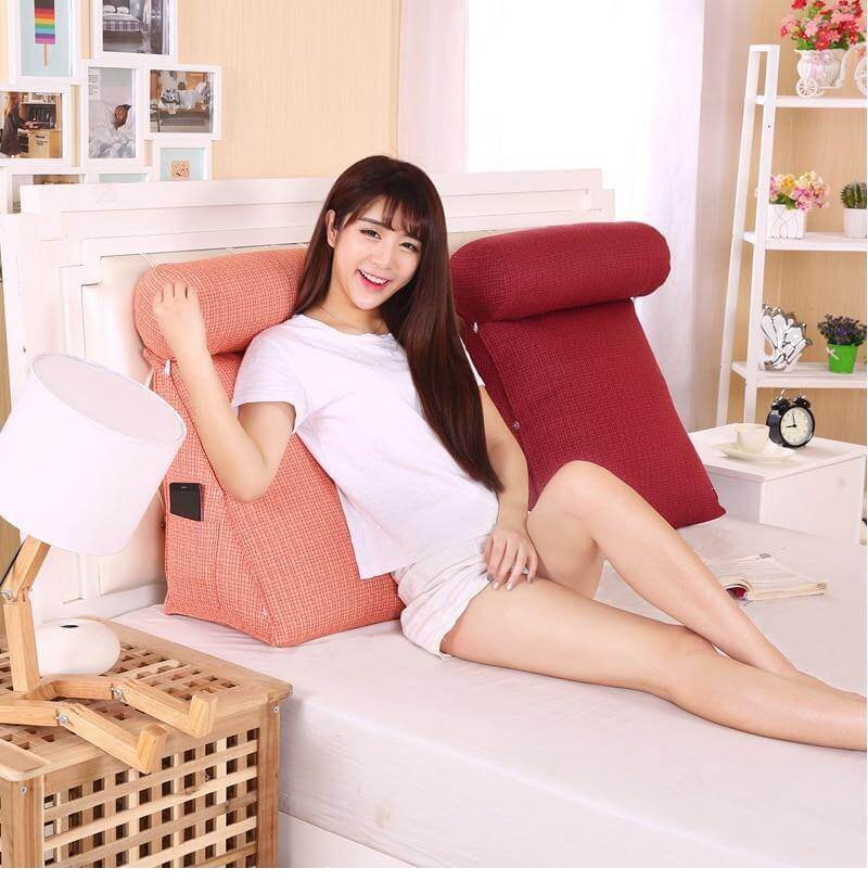 Comfort Soft Bed Triangular Backrest Pillow - Image 8