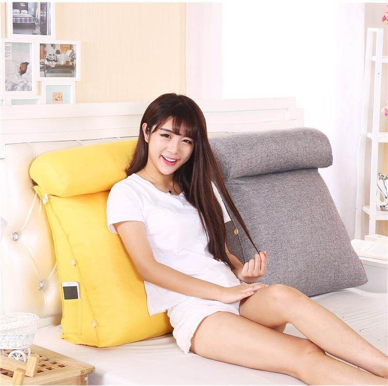 Comfort Soft Bed Triangular Backrest Pillow - Image 7
