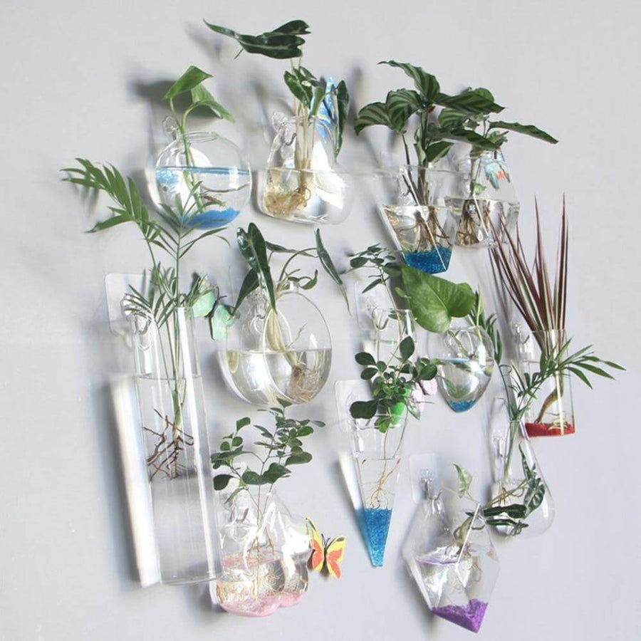 Wall Hanging Hydroponic Glass Vases - Image 4