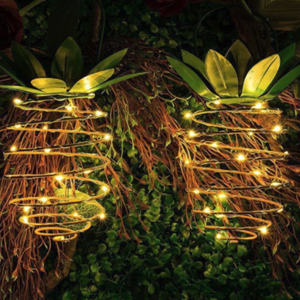 Outdoor Solar Garden Pineapple Automatic Lights