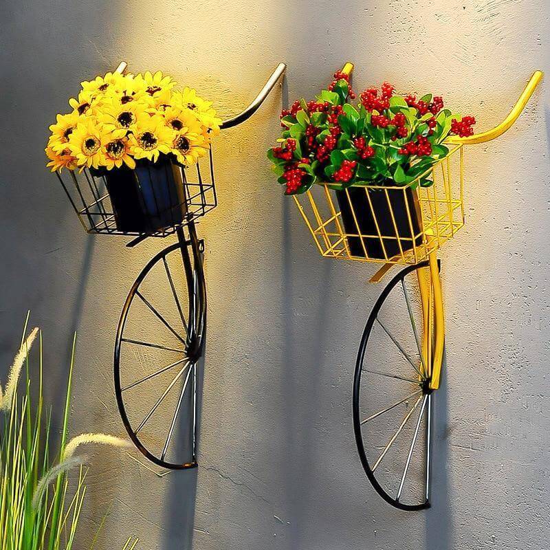 Retro Creative Iron Bicycle Head Wall Decor - Image 0