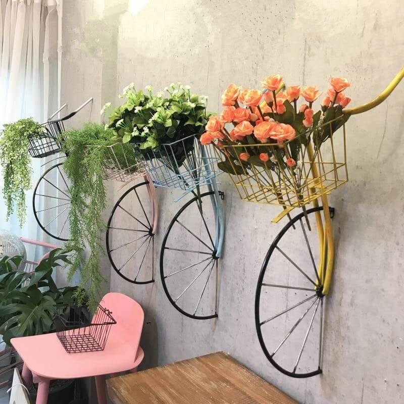 Retro Creative Iron Bicycle Head Wall Decor - Image 4