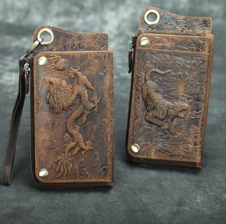 Genuine Leather Vintage Phone Wallet - Image 0