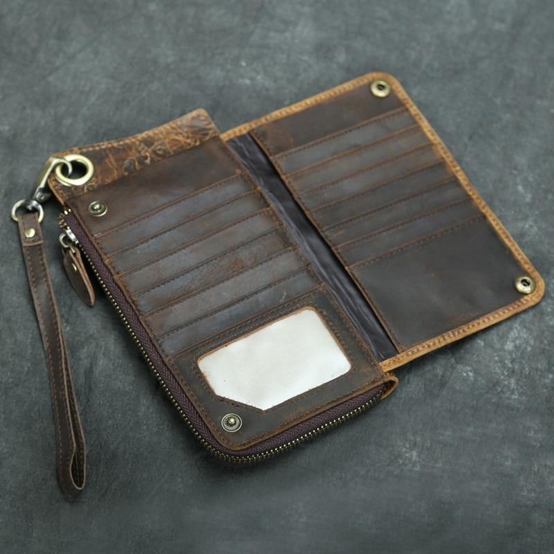 Genuine Leather Vintage Phone Wallet - Image 7