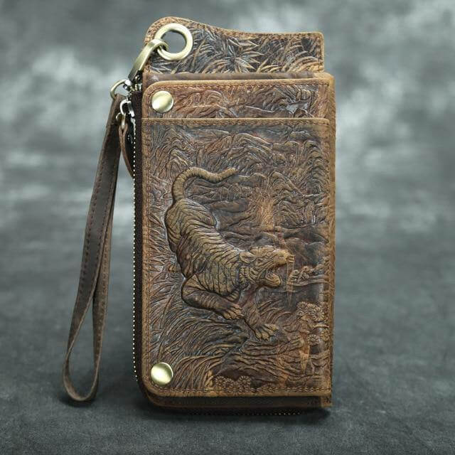 Genuine Leather Vintage Phone Wallet