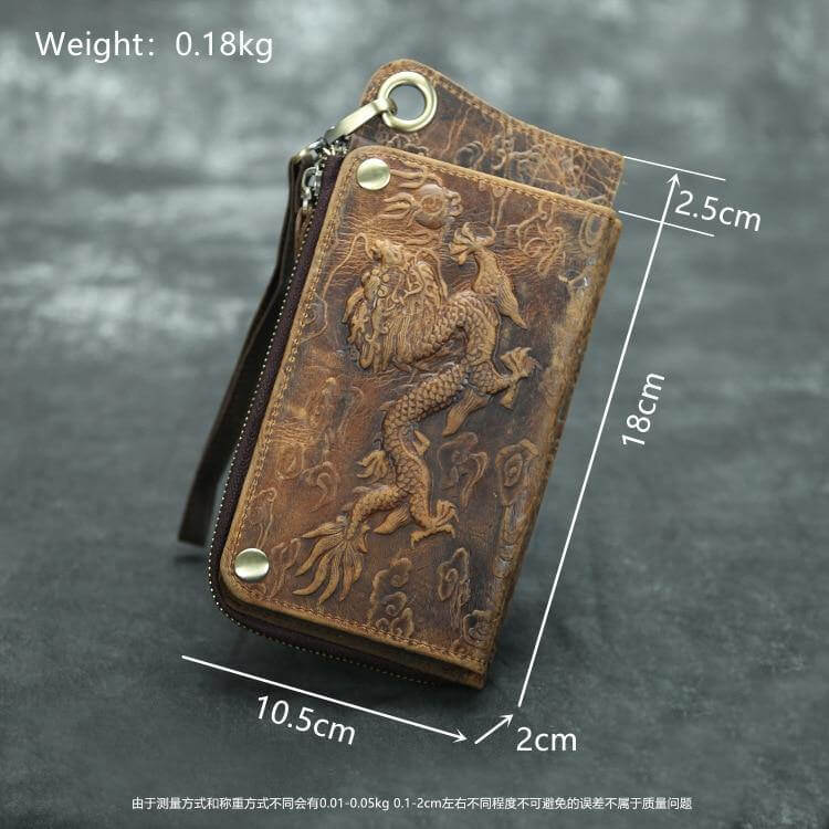 Genuine Leather Vintage Phone Wallet