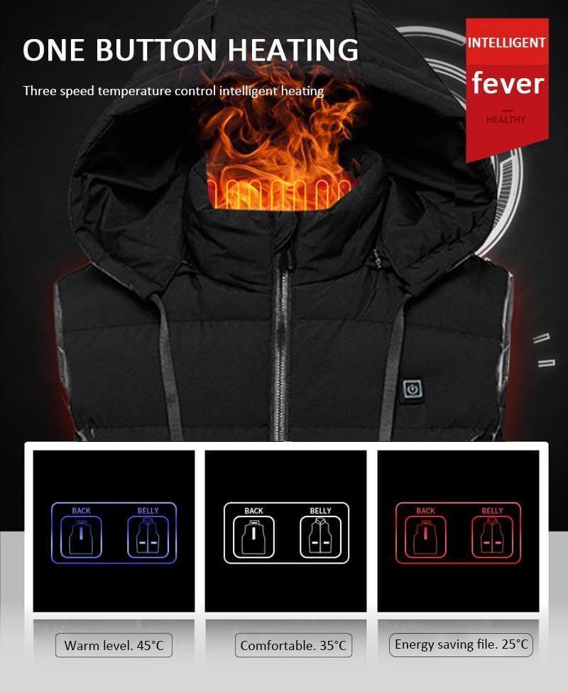 Thermal Waterproof Electric Heated Hooded Vest - Image 4