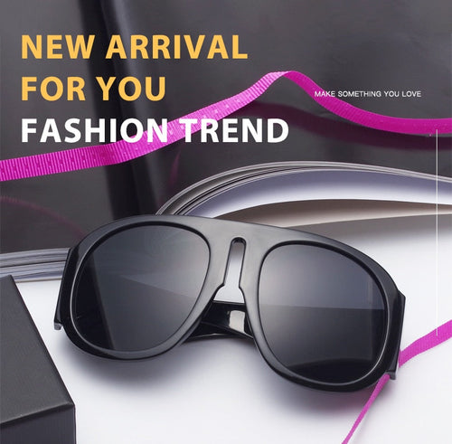 Aviator Vintage Oversized Sunglasses - Image 0