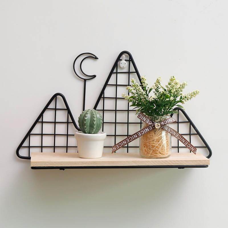 Nordic Style Metal Wall Shelf - MaviGadget