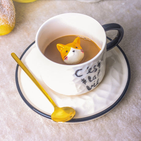 3D Cute Pet Ceramic Mug - Image 0