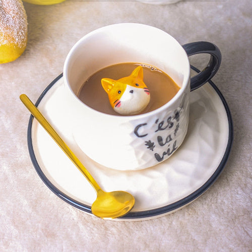 3D Cute Pet Ceramic Mug - Image 0