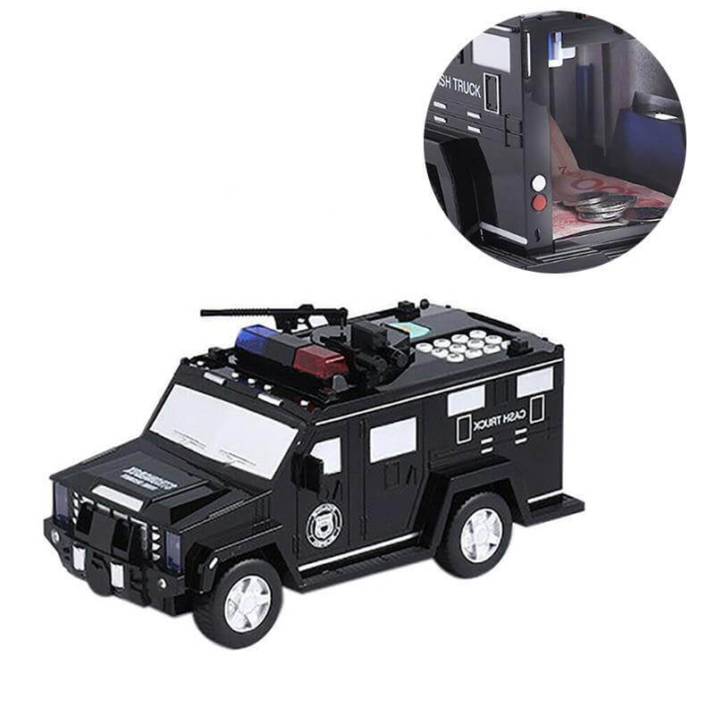 Automatic Policeman Car Piggy Bank Music Box - Image 0