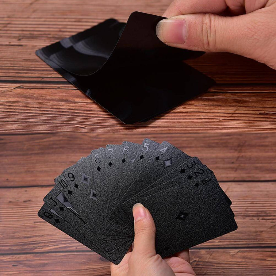 Elegant Black Diamond Poker Cards - Image 1