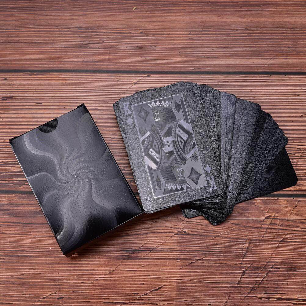 Elegant Black Diamond Poker Cards - MaviGadget