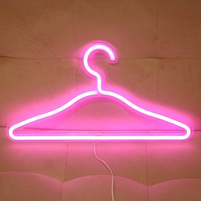 LED Neon Light Hanger Night Lamp