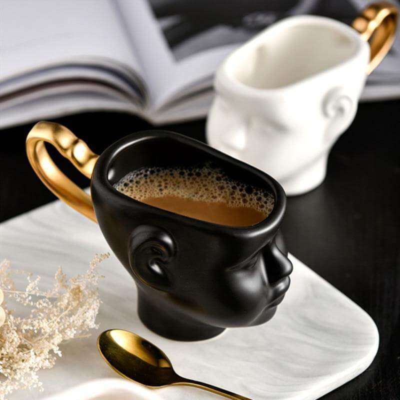 Elegant Ceramic Realistic Face Mugs - MaviGadget