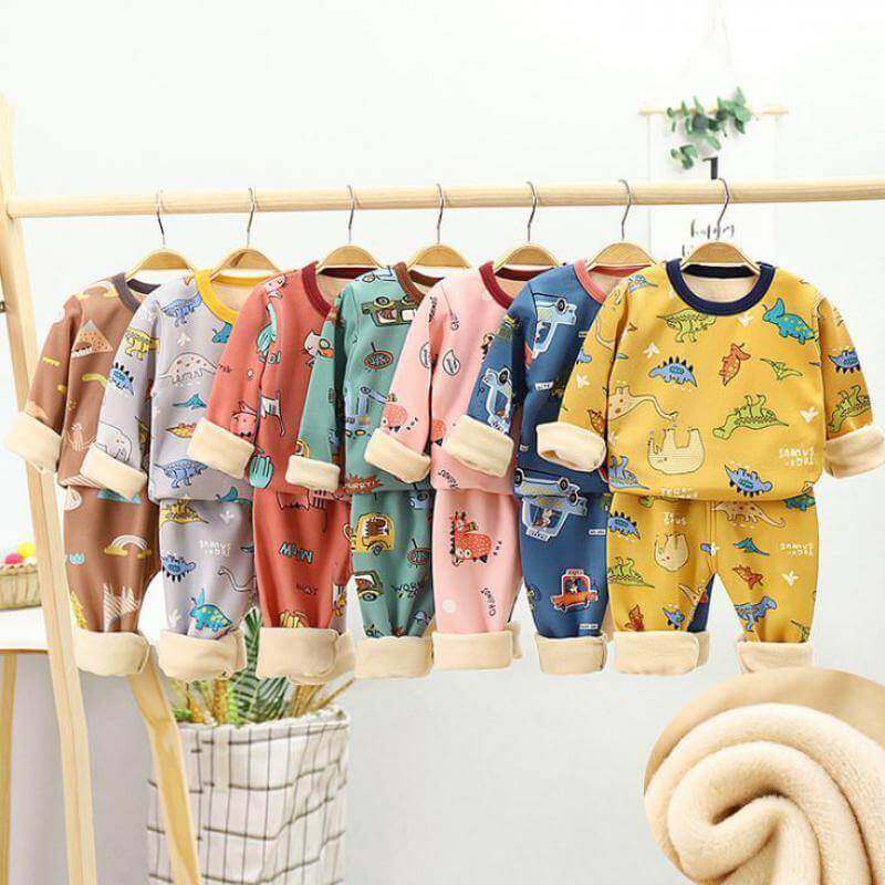 Children Cartoon Winter Pyjamas Unisex - Image 0