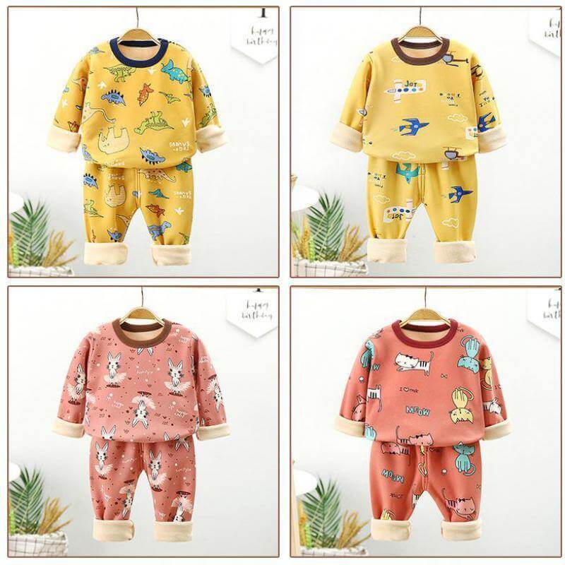 Children Cartoon Winter Pyjamas Unisex - Image 4