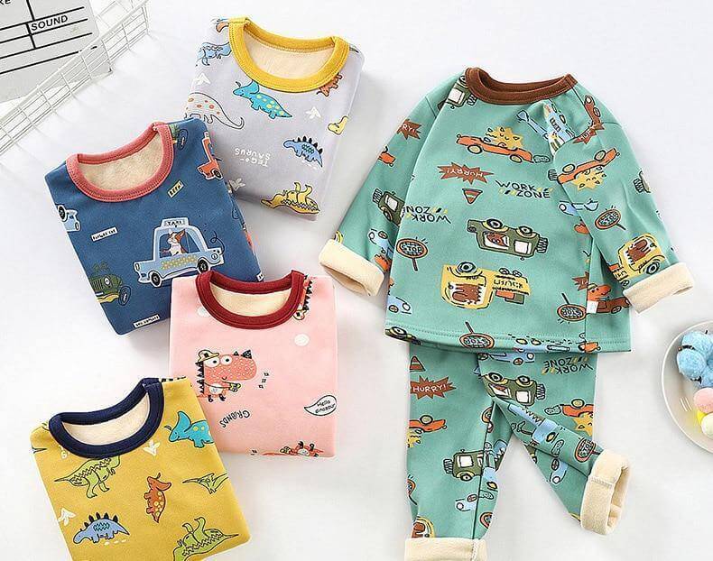 Children Cartoon Winter Pyjamas Unisex