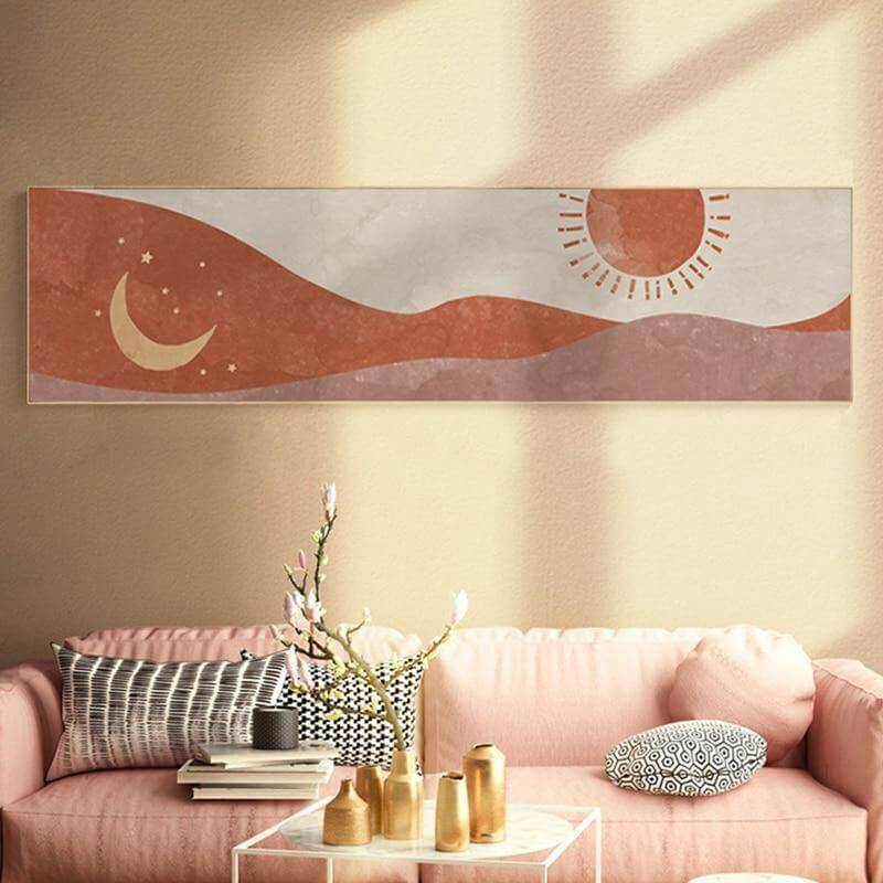 Nordic Minimal Wall Art Canvas Painting - Image 0