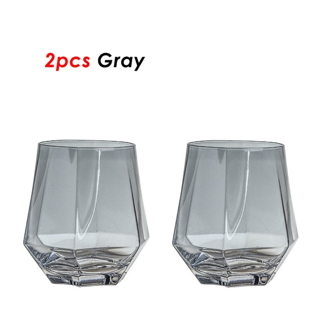 Diamond Shaped Clear Glass Pitcher Set - Image 4