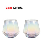 Diamond Shaped Clear Glass Pitcher Set