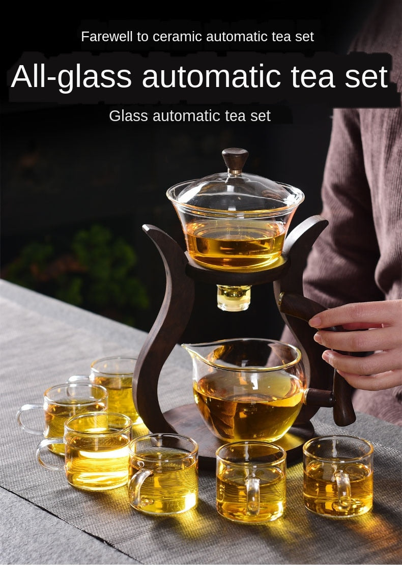 Elegant Glass Magnetic Tea Infuser Set