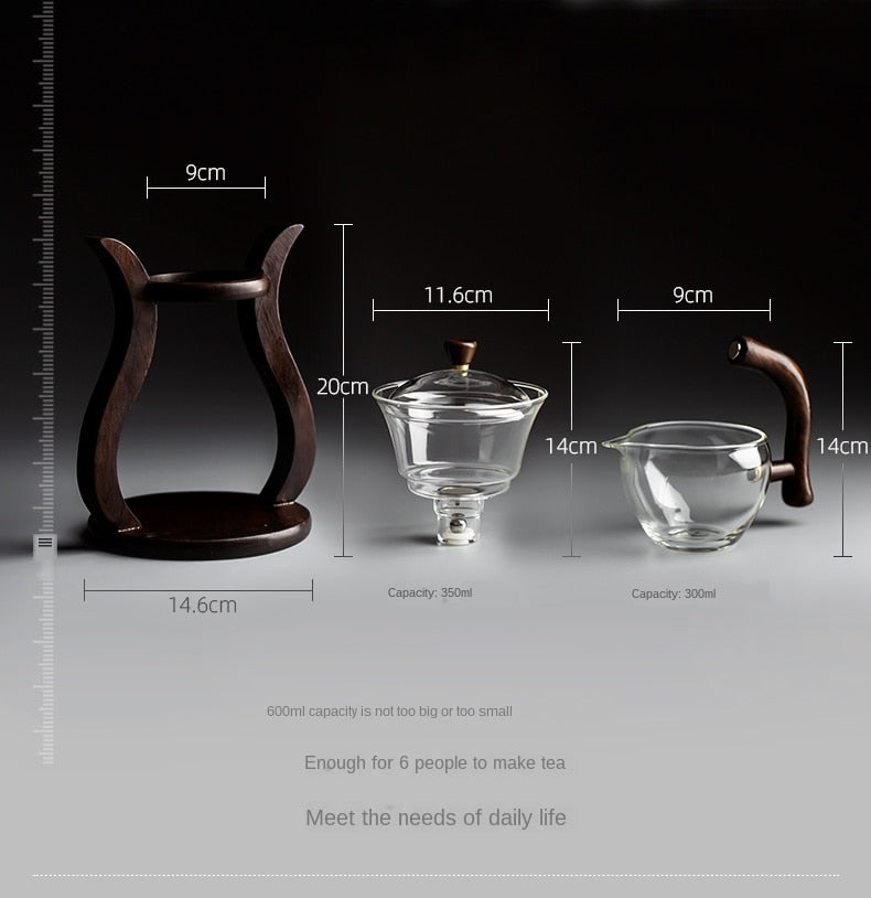 Elegant Glass Magnetic Tea Infuser Set - Image 11