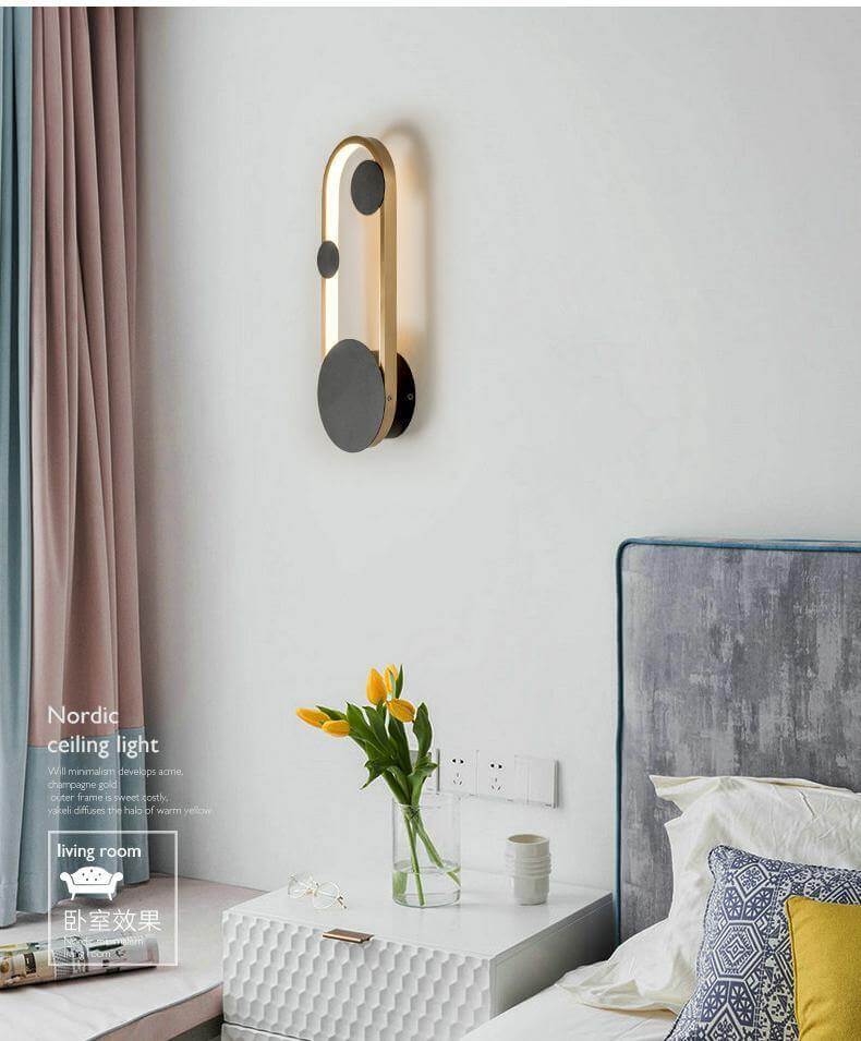 Modern Led Creative Nordic Earthly Wall Lamp - Image 9