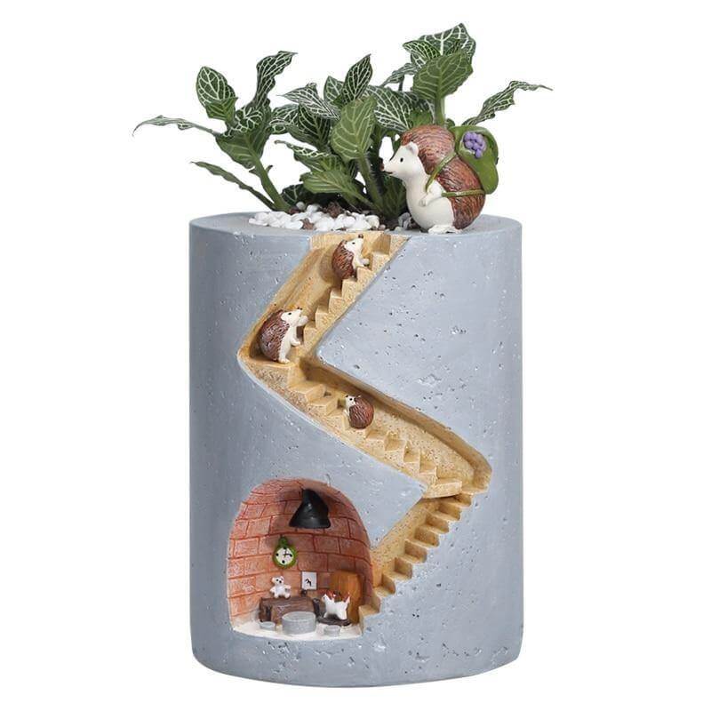 Creative Cozy Minimal Animal Life Flower Pot - Image 0