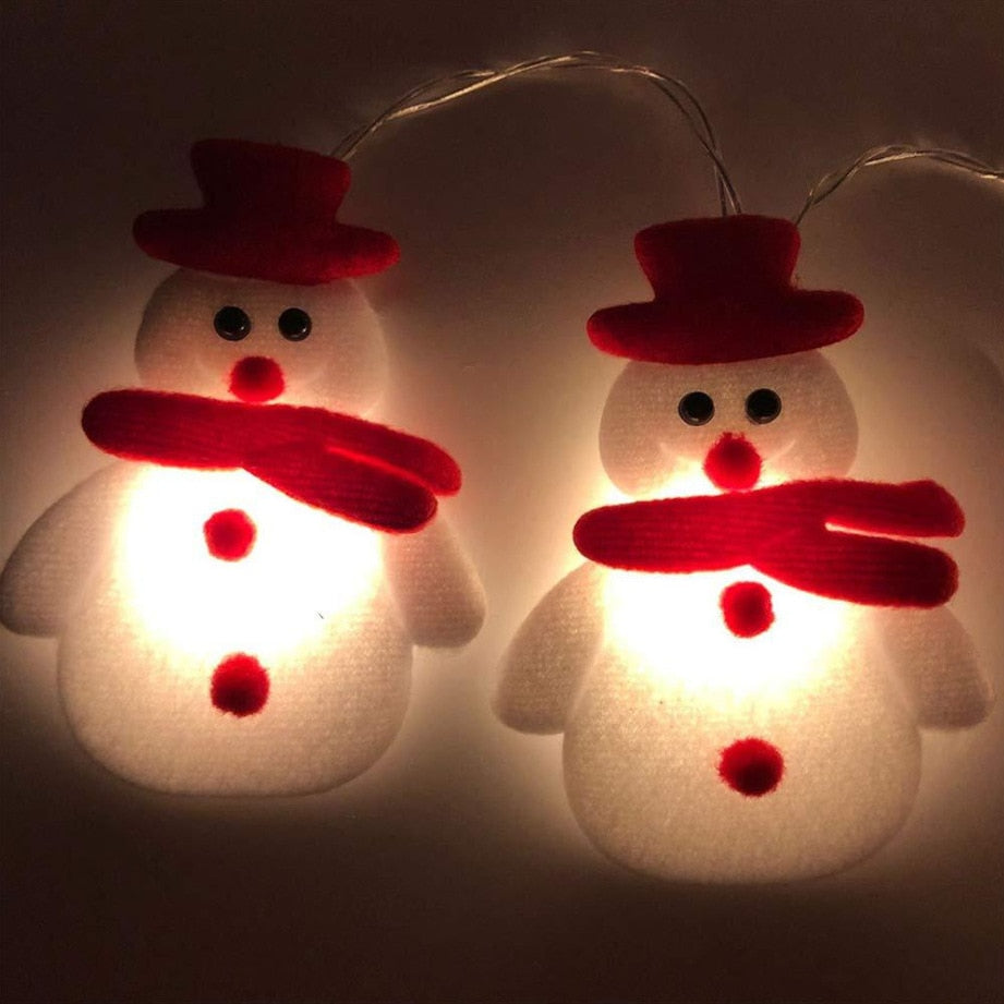 Christmas Snowman Tree LED String Lights