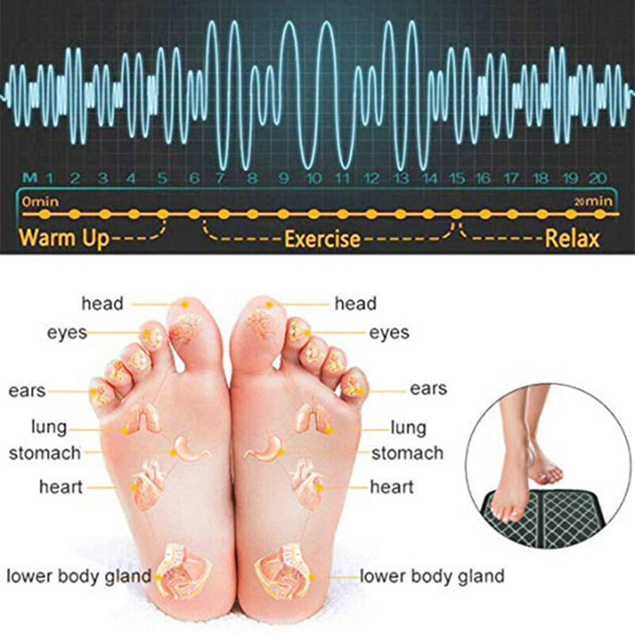 Heated Electric EMS Foot Muscle Stimulator Massager - Image 5