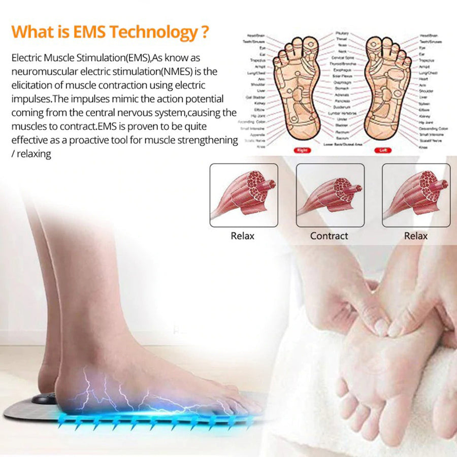 Heated Electric EMS Foot Muscle Stimulator Massager - Image 3