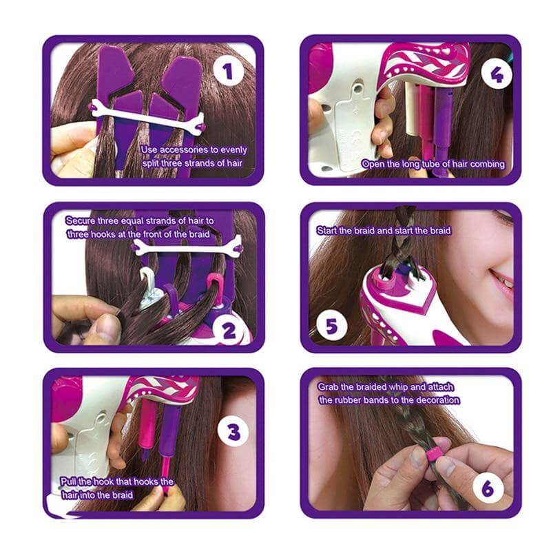 DIY Electric Automatic Hair Braider - MaviGadget