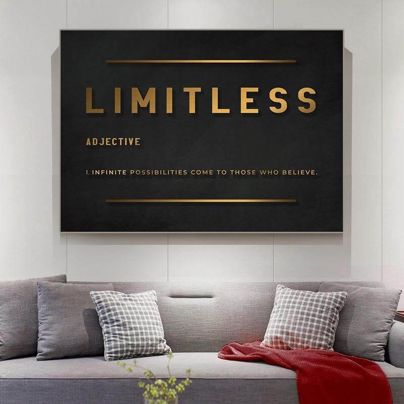 Modern Hustle Inspirational Canvas Wall Posters