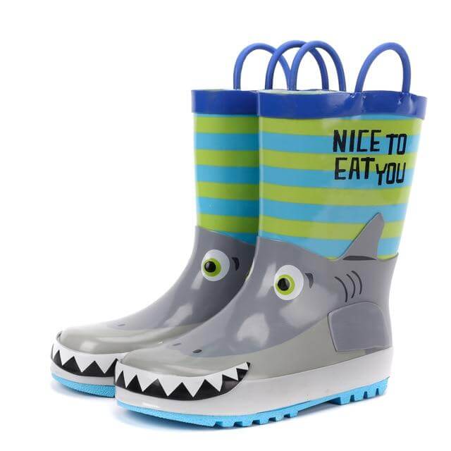Waterproof Children's Cartoon Rubber Boots - Image 9