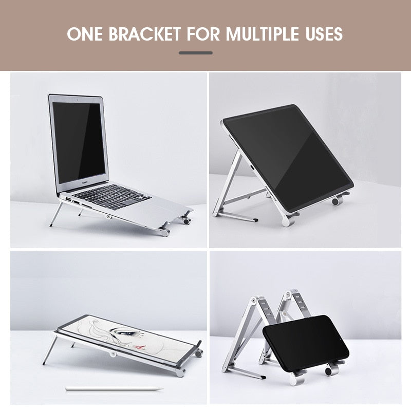 Adjustable Folding Notebook Phone Holder Stand - Image 2