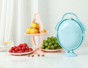 Multi-Layer Creative Foldable Snack Fruit Bowl Stand - Image 0