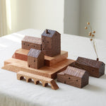 Walnut Miniature Wood House Decor