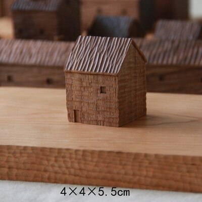 Walnut Miniature Wood House Decor