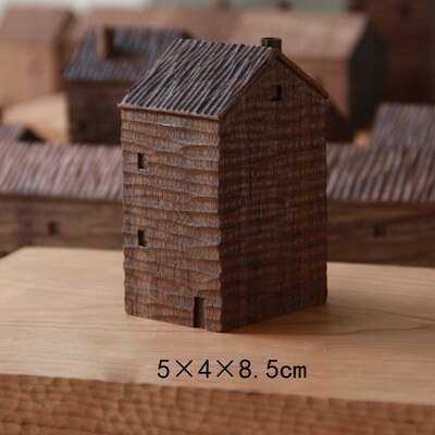 Walnut Miniature Wood House Decor